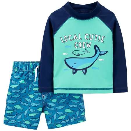 Whale Rashguard Set