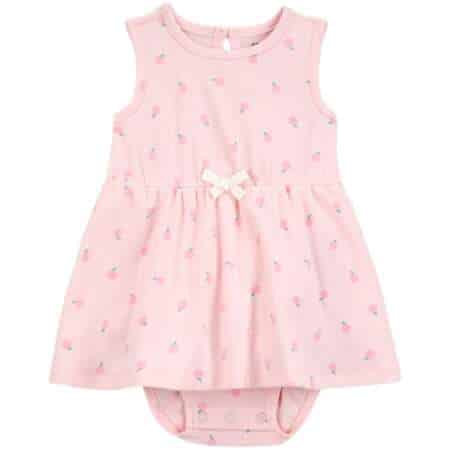 Baby Peach Print Sunsuit