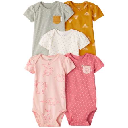 Baby 5-Pack Short-Sleeve Bodysuits