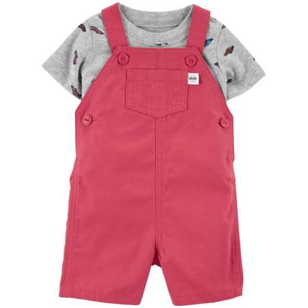 2-Piece Cars Tee & Shortall Set