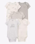 Baby 5-Pack Short-Sleeve Bodysuits