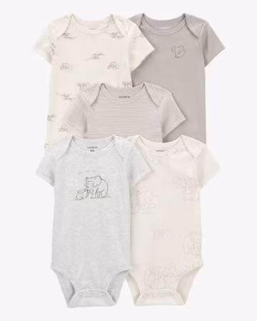 Baby 5-Pack Short-Sleeve Bodysuits
