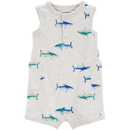 Baby Fish Cotton Blend Romper