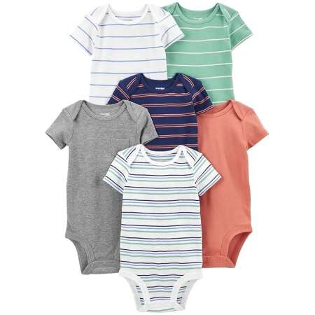 Baby Boys' 6-Pack Short-Sleeve Bodysuit