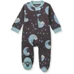 Burt's Bees Baby Boys' Sleep & Play PJs, 100% Organic Cotton One-Piece Zip Front Jumpsuit