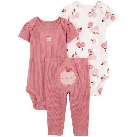 Carter's Baby 3-Piece Apple Print Little Character Set