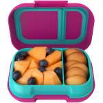 Bentgo Kids Snack - 2 Compartment Leak-Proof Bento Box  (Fuschia/Teal)