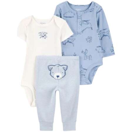 Baby Boy 3-Piece Bear Little Character Set® - Blue