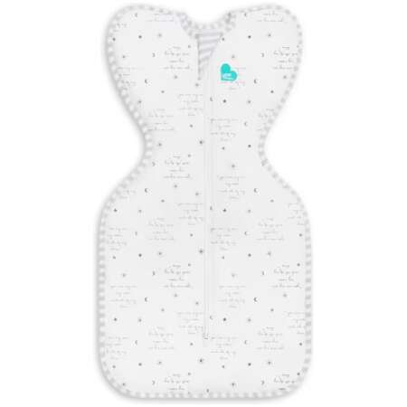 Love to Dream Swaddle Up, Arms Up Position, Light and Ultra Breathable Cotton, Versatile Wearable Blanket Spring, Summer, Sleep Bag - 0.2TOG, 5-8.5lbs, You are My White