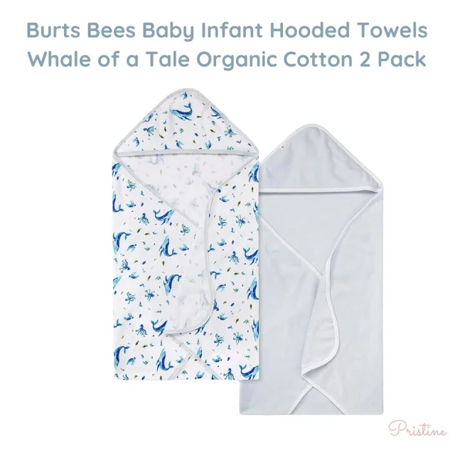 These baby bath towels are fluffy on one side and loop-knit terry on the other. The soft side feels gentle against your baby's skin while providing excellent absorbency-a practical and functional design for everyday use.